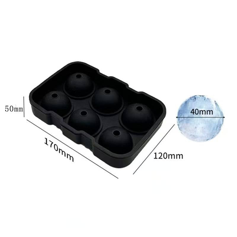 قالب ثلج سيليكون دائري 6 حبات