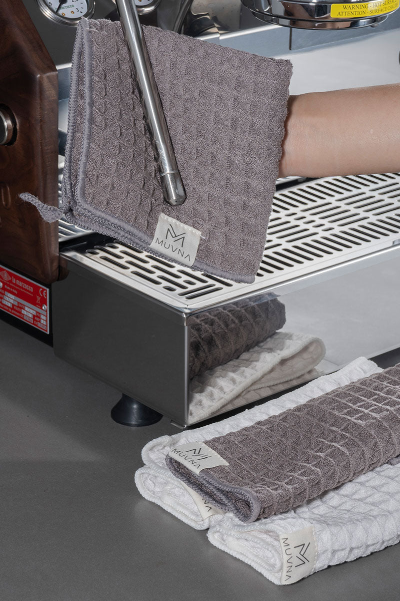 منشفة تنظيف القهوة من MUVNA اللون الرمادي