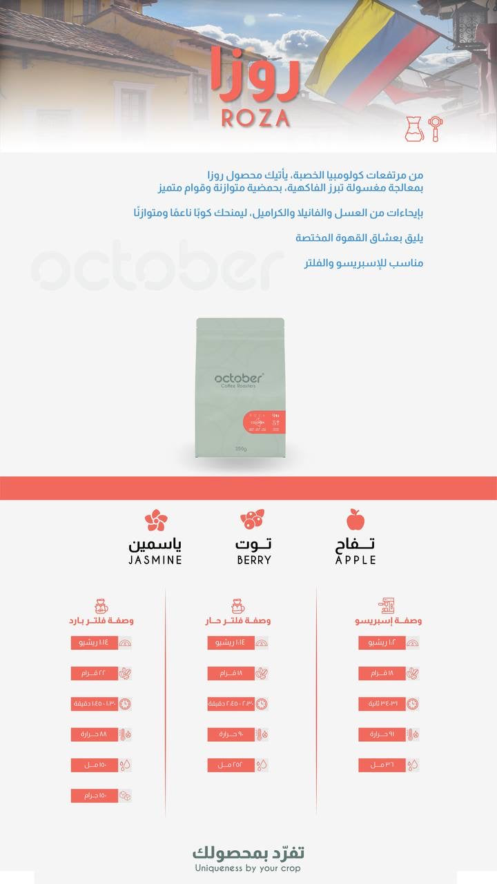 محمصة اكتوبر روزا 250 جرام