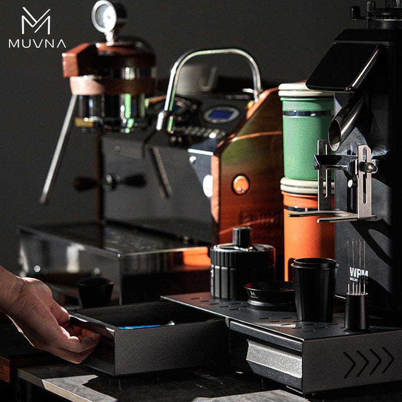 نوك بوكس Knock Box مزدوج من MUVNA أسود