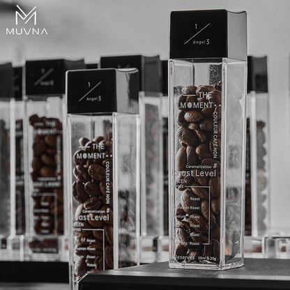 حافظة قهوة من MUVNA مع قاعدة خشبية مميزة