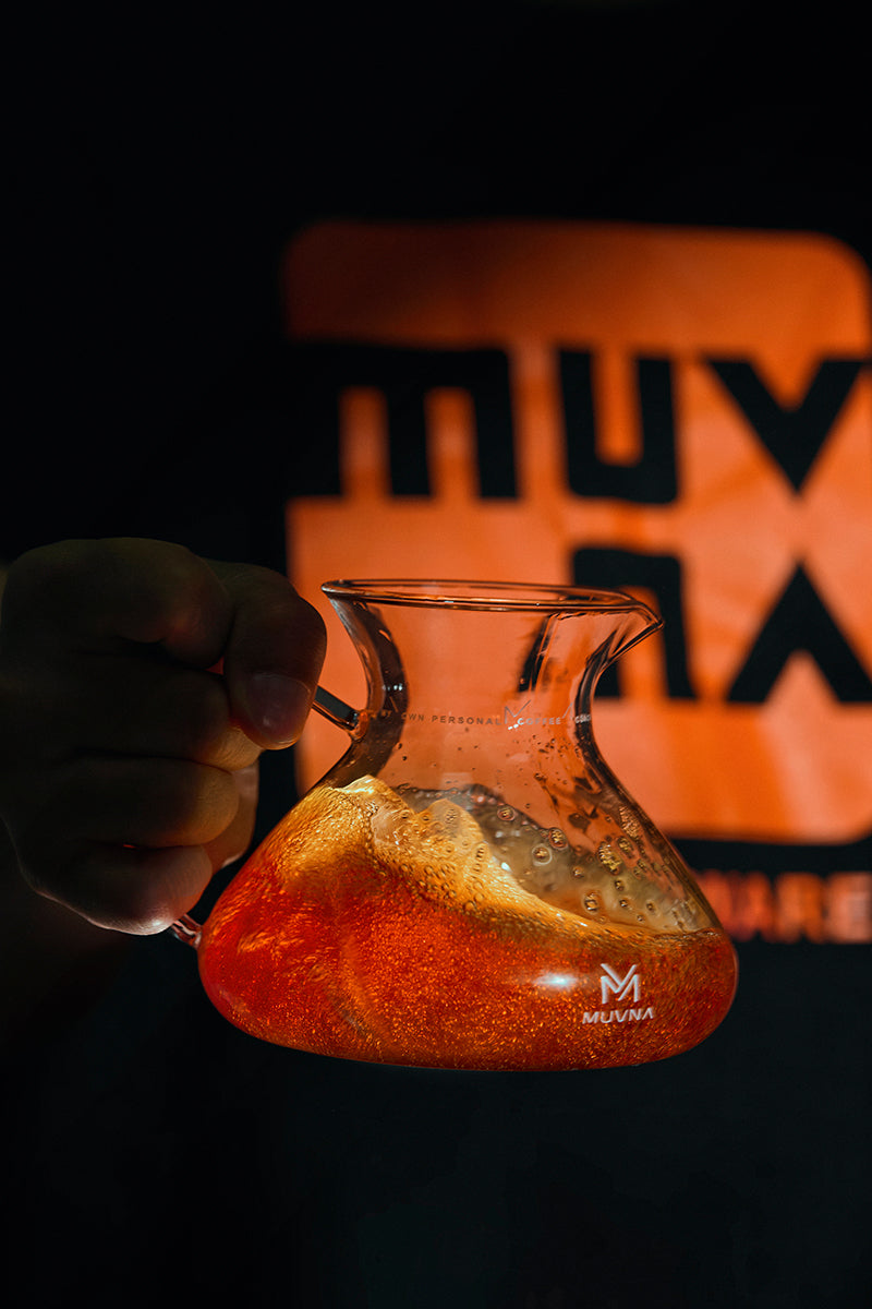 سيرفر قهوة زجاجي من MUVNA - سعة 450 مل