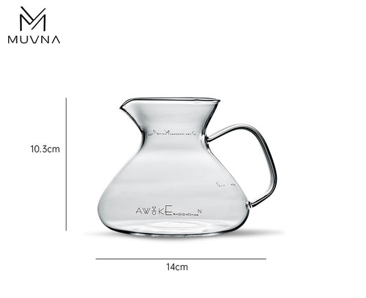 سيرفر قهوة زجاجي من MUVNA - سعة 300 مل
