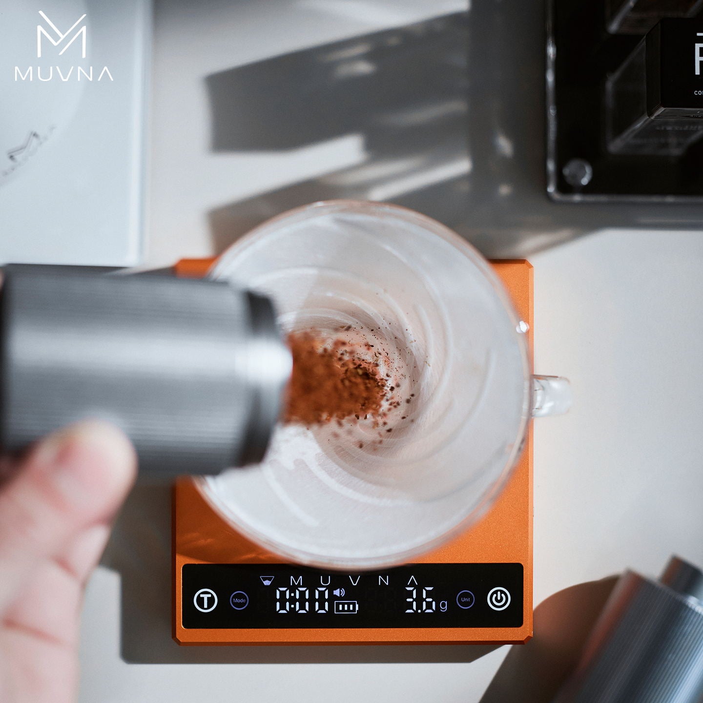 ميزان MUVNA الذكي – اللون البرتقالي المعدني