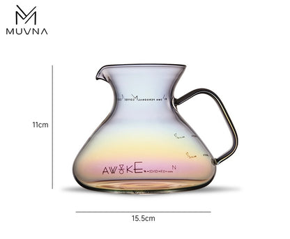 سيرفر قهوة زجاجي من MUVNA - سعة 450 مل