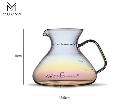 سيرفر قهوة زجاجي من MUVNA - سعة 450 مل