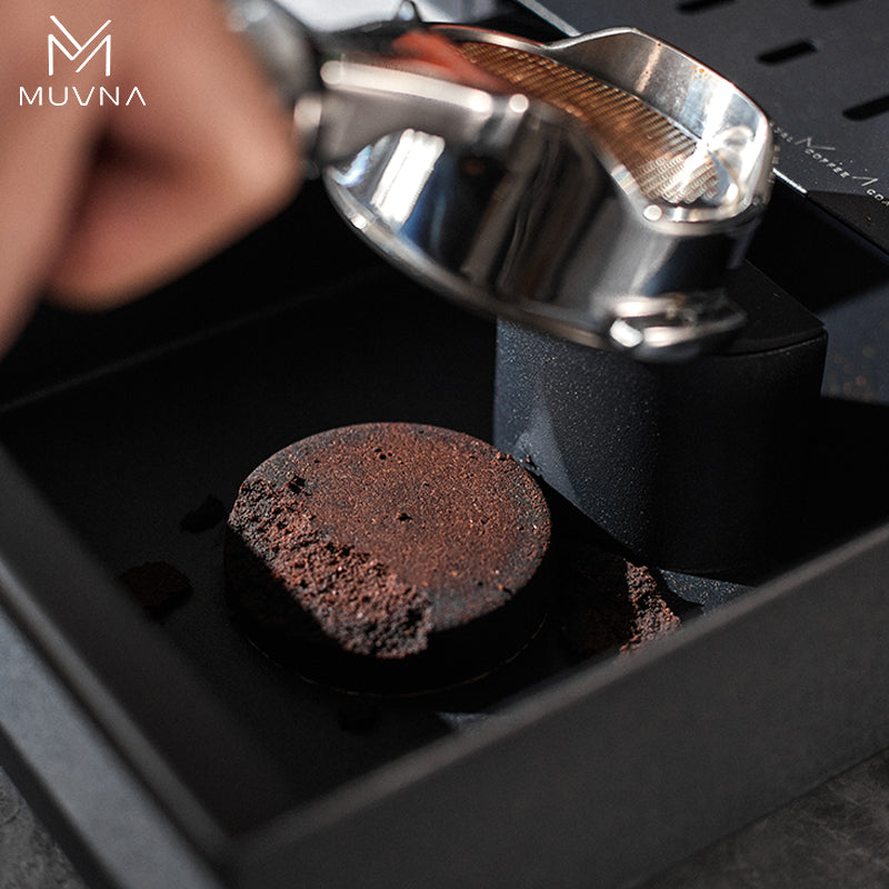 نوك بوكس Knock Box مزدوج من MUVNA أسود