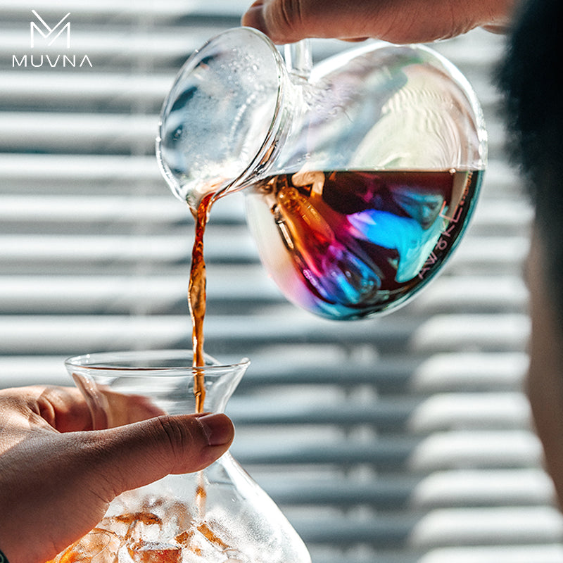 سيرفر قهوة زجاجي من MUVNA - سعة 450 مل