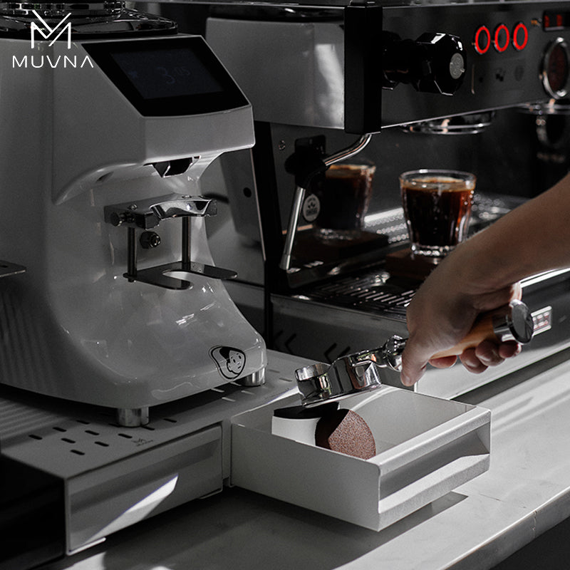 نوك بوكس Knock Box مزدوج من MUVNA أبيض