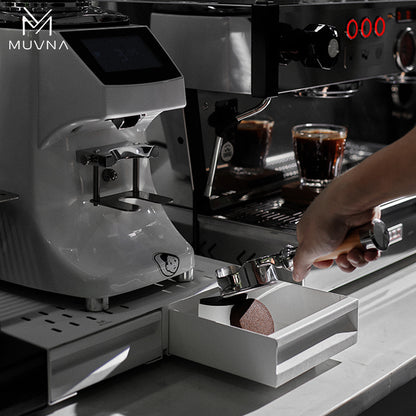 نوك بوكس Knock Box مزدوج من MUVNA أبيض