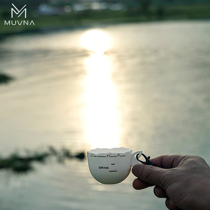 كوب MUVNA أبيض - تصميم راقي