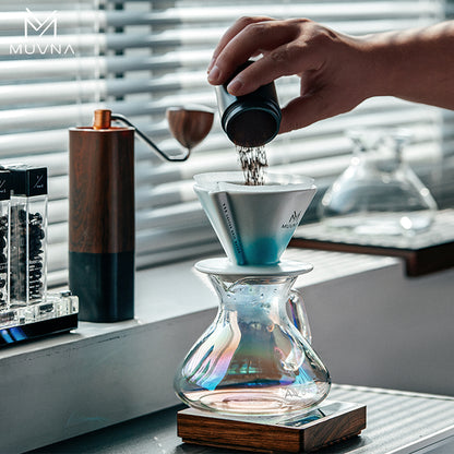 سيرفر قهوة زجاجي من MUVNA - سعة 450 مل