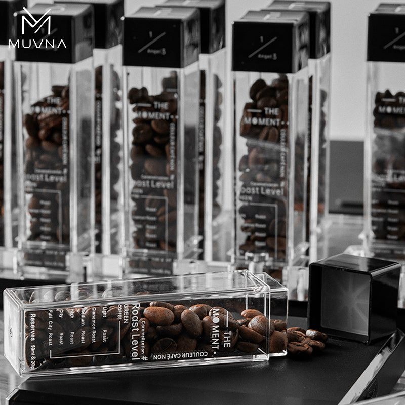 حافظة قهوة من MUVNA مع قاعدة خشبية مميزة