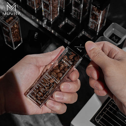 حافظة قهوة من MUVNA مع قاعدة خشبية مميزة