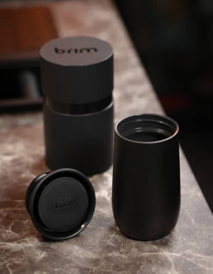 كوب بريم Shadow 10oz اسود – مطلي بالسيراميك من الداخل