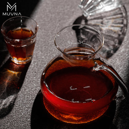 سيرفر قهوة زجاجي من MUVNA - سعة 300 مل