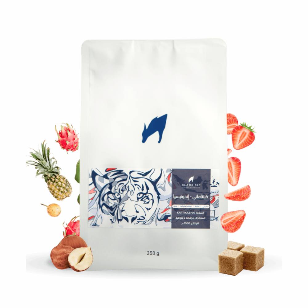 محمصة رشفة سوداء كينتاماني إندونيسيا مجففة لاهوائي