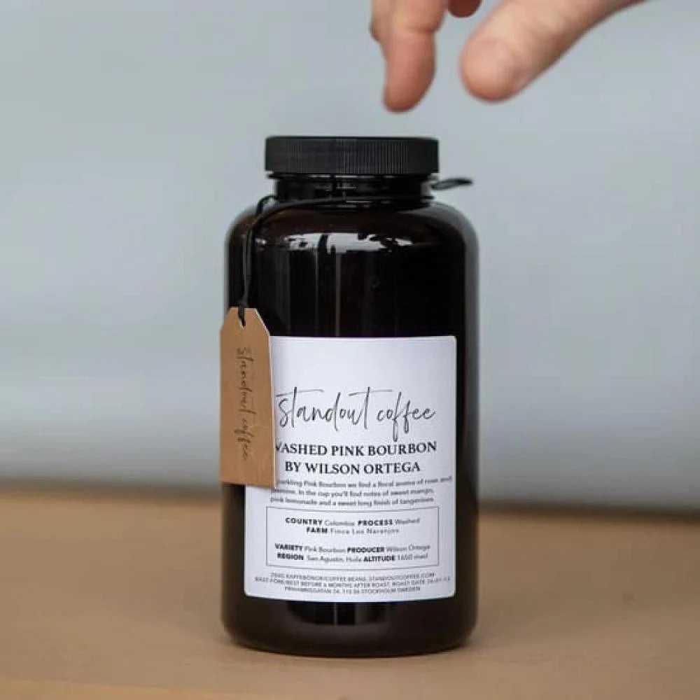 محمصة ستاند اوت Washed Pink Bourbon By Wilson Ortega مغسولة كولومبيا 250 جرام